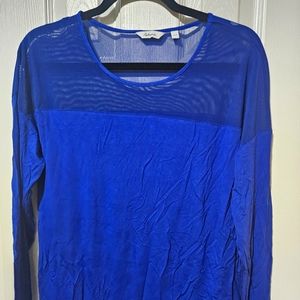 Reitmans Mesh Panel Long Sleeve Top